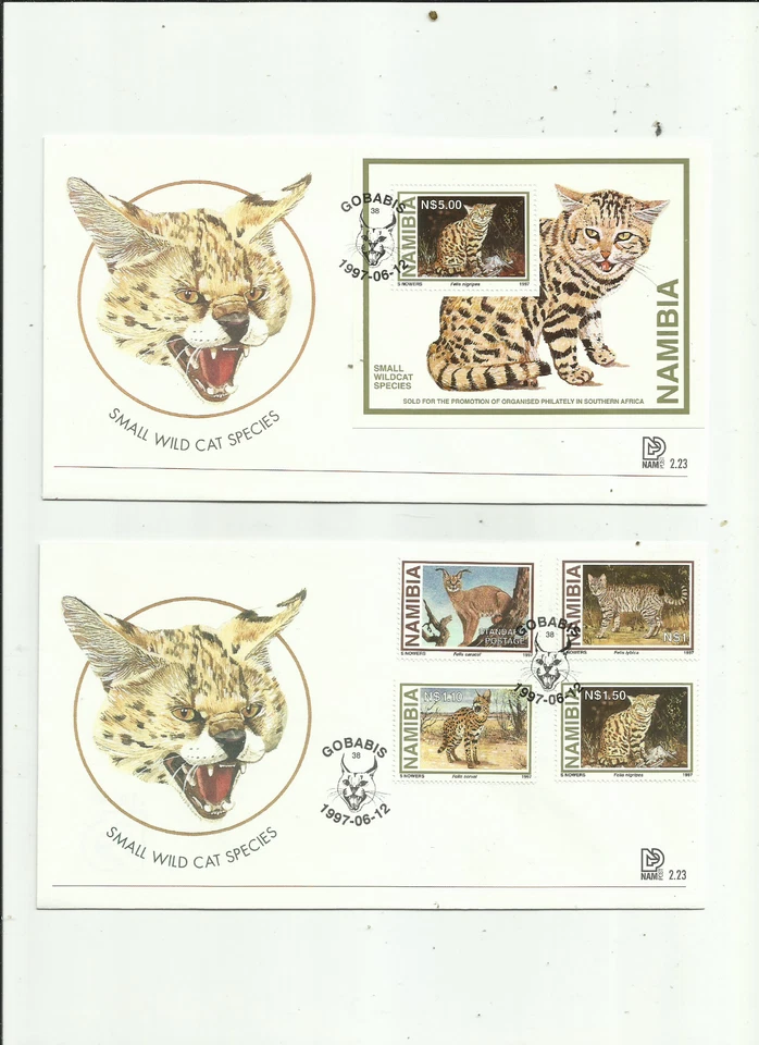 Namibia.  12/  6 / 1997 .  Small Wild Cat Species . First Day Covers. - Image 1 of 1