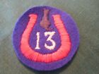 WW1 US Army 13th Infantry Division Black Cat Shoulder Patch