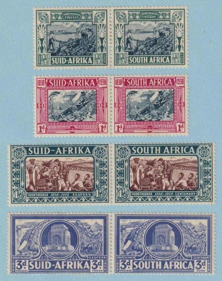 SUDÁFRICA B5 - B8 SEMIPOSTALES COMO NUEVOS CON BISAGRAS OG * ¡SIN FALLAS MUY BIEN! - V649 Foto 1 de 1