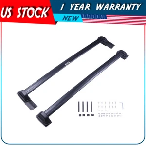 For 2006-2007 Honda Element Carrier Roof Rack Cross Bars Factory Hole Black Top - Picture 1 of 22