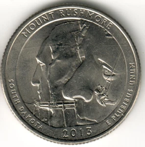 USA - 2013P - Washington ¼ Dollar - Mount Rushmore - Low Mintage - #8194 - Picture 1 of 2