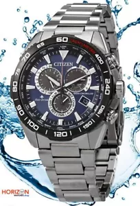 Citizen Promaster Eco-Drive Blue Chronograph Dial Men's Quartz Watch CB5034-58L - Picture 1 of 4