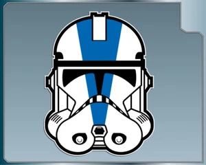 501st CLONE TROOPER Helmet Vinyl Decal #1 Car Star Wars Sticker Vader's Fist - Picture 1 of 1