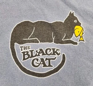 Black Cat Tavern Shirt Mens Medium Hyannis Cape Cod Massachusetts MA Adult A16 - Picture 1 of 12