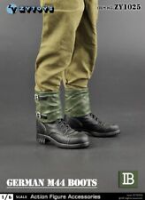 ZY Toys ZY1025B WWII German ARMY M44 Boots Black 1/6 Fit for 12" Action Figure