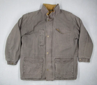 Vintage Field Stream Jacket Mens Extra Large Brown Full Zip Flannel Lined Work - Image 1 of 4
