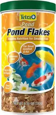 Nutrición completa de escamas de estanque para peces de estanque más pequeños, peces dorados y peces koi, 6,3 Foto 1 de 4