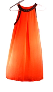 I. N. girl Size 16 Orange neon coral pebble beach Dress - NWT - Picture 1 of 3
