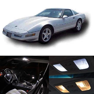 1993-1996 Chevrolet Corvette C4 White Interior LED Lights Package Kit 25 pcs - Picture 1 of 10