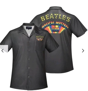 Camisa The Beatles X Sección 119 Malla Botón Para Hombre M Magical Mystery Tour Gris - Imagen 1 de 11