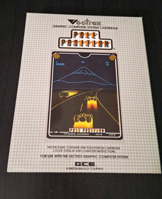 Vectrex Pole Position CIB, repro box, 1983 RARE