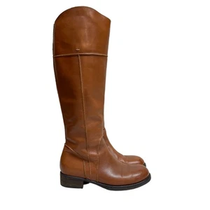 Alberto Fermani Womens 36 US 5.5 Boots Cognac Brown Riding Tall Leather Italian - Picture 1 of 6