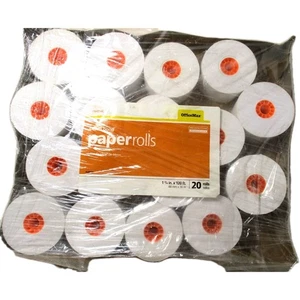 17 Papierrollen Bond 44 mm Büro Max 1-3/4 Zoll x 120 Fuß #OM9S108 - Bild 1 von 4