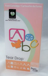 Cricut Träne Tropfen Schrift Patrone Alphabet Zahl Buchstaben Zahlen Provo Handwerk - Bild 1 von 6