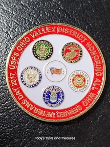 2017 Veterans Day The Ohio Valley District USPS Ehrung aller, die Münze dienten - Bild 1 von 2