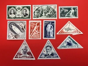Monaco 10 Lightly Hinged Stamp Lot See Pictures For Condition - Picture 1 of 2