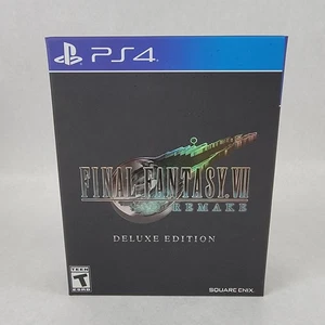Final Fantasy VII: Remake -- Deluxe Edition (Sony PlayStation 4, 2020) NO GAME - Picture 1 of 3