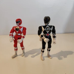 Figura de acción Bandai Mighty Morphin Power Rangers roja y negra 8 pulgadas 1994 - Imagen 1 de 9