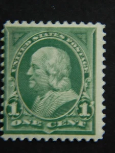 US SC# 279, 1c, Franklin, verde profundo, MNH, - Imagen 1 de 1