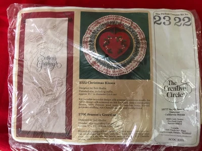 Kit Bordado Estampado: Corona de Besos de Navidad Corazón Círculo Creativo 2322 Foto 1 de 4