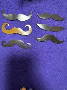 6 Magnetic Moustaches Brown and Black, Handlebar, Various, Excellent Condition - Picture 1 of 2