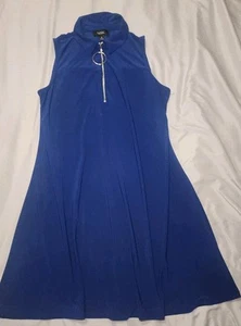 MSK Women's Blue Sleeveless Dress Size Medium - Picture 1 of 11