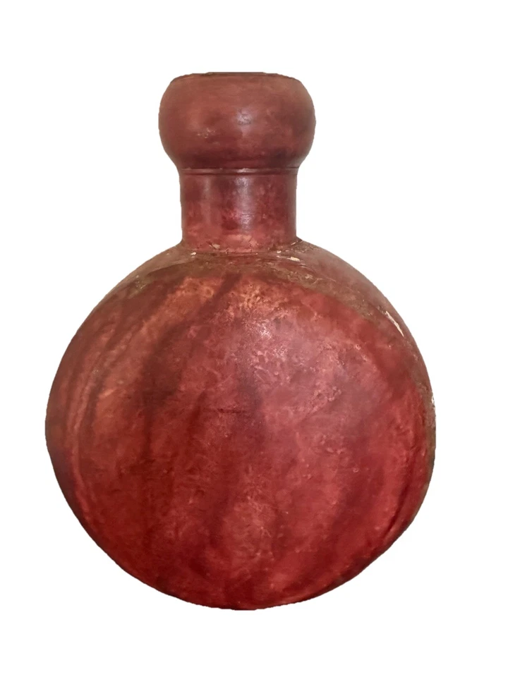 Vintage Iron Pot Old Iron Hand Crafted Vase Kitchenware Water Serving Pot - Image 1 of 4