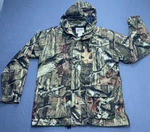 Wrangler ProGear Jacket Coat Camo Mesh Lined Men’s Medium Hideaway Hood EUC - Picture 1 of 9