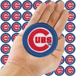 Wholesale Chicago Cubs Baseball Logo Size 2.6 in x 2.6 in Sew Iron On Patches - Picture 1 of 12