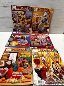 6 Handmade Magazine 2001 Volume 17 7 - 12 Patchwork Sewing, Xmas, Knitting, - Picture 1 of 7