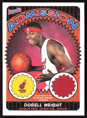 Camiseta de admisión Bazooka 2004-05 Dorell Wright #ADM DW Miami Heat Foto 1 de 2
