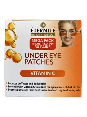 Eternite Under Eye Patches Vitamin C Mega Pack, 30 Pairs Reduced Puffiness