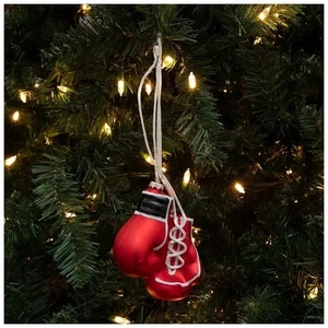 Robert Stanley rote Boxhandschuhe Glas Ornament 3,65" Höhe x 3,25" Breite x 1,94" Tiefe - Bild 1 von 2