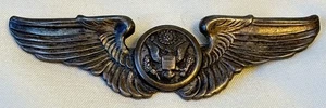 Vintage Sterling Military Pilots’ Wings Pin US Air Force Military - Picture 1 of 6