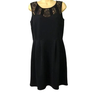 Abito EnFocus Studio blu navy con pizzo donna taglia 12 aderente e svasato - Foto 1 di 6