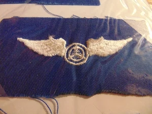 CIVIL AIR PATROL TUCH FULL SIZE OBSERVER WINGS ULTRAMARINE BLUE PAAR NEU - Bild 1 von 2