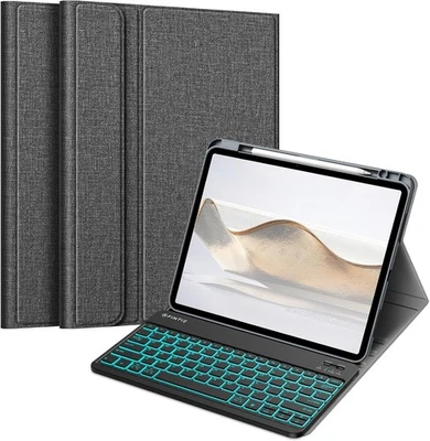 7 Color Backlit Keyboard Case for iPad Pro 13-inch (M4) 2024 Soft TPU Back Cover - Image 1 of 4