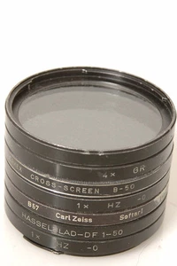 ✅ HASSELBLAD B57 FILTERS 2x SOFTAR 2x HAZE DF CROSS GRAY FILTER BAYONET 57,B57 - Picture 1 of 1