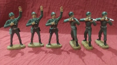 Lote de 6 - Leyla Lote Soldados Americanos - Hecho en Alemania Años 50 Post Segunda Guerra Mundial Foto 1 de 4