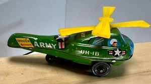 Helicóptero del ejército UH-1B litografiado en hojalata de colección - Hecho en Japón por Nomura - 1960 - Imagen 1 de 11