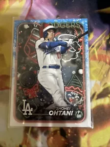 2024 Topps Holiday-Shohei Ohtani Santa Hat Variation SP Dodgers MVP #H1 - Picture 1 of 2