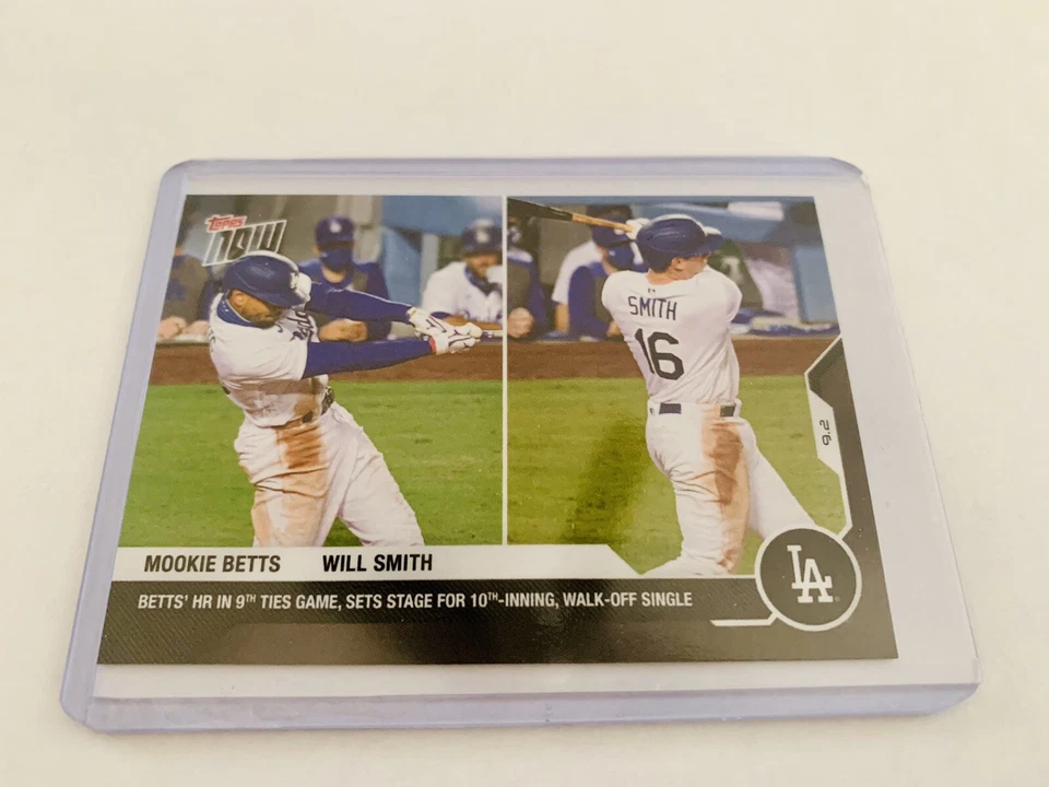 Mookie Betts/Will Smith - Los Angeles Dodgers - 2020 Topps Now #203  - Image 1 of 2
