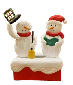 2018 Hallmark Snow Many Memories Christmas Caroling Schneemänner animiert - Bild 1 von 3