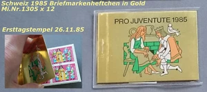 Schweiz 1985  Briefmarkenheftchen in Gold (332) - Bild 1 von 1