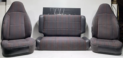 Asientos delanteros traseros izquierdo y derecho AGATE Aztec 97-02 Jeep TJ Wrangler 3 piezas Foto 1 de 4