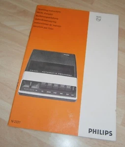 RARE - Orig PHILIPS N2221 Instructions Manual Operating Manual for PHILIPS N2221 - Picture 1 of 4