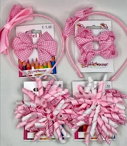 Accesorios para cabello escolar Pink Gingham - Imagen 1 de 36