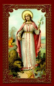 santino holy card Santa Domenica di Tropea Martire - Picture 1 of 1