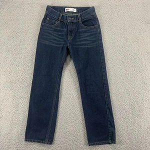 Levis Jeans Boys 14 Reg Blue 514 Slim Straight Medium Wash Denim 26x26 - Picture 1 of 12
