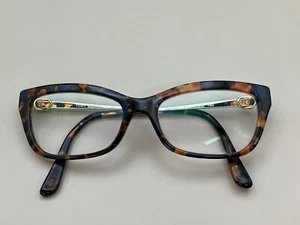 Tory Burch Eyeglasses TY 2099 1757 Blue Amber Tortoise Frames 51-16-140 FRAMES - Picture 1 of 15